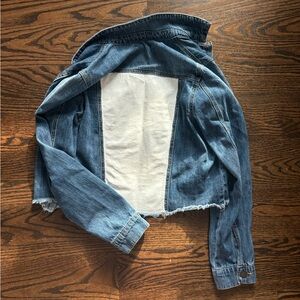 Forever 21 Blue and White Jean Jacket